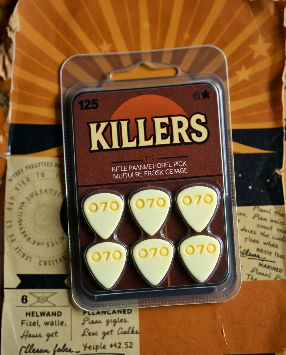 Killers guitar pick blister pack