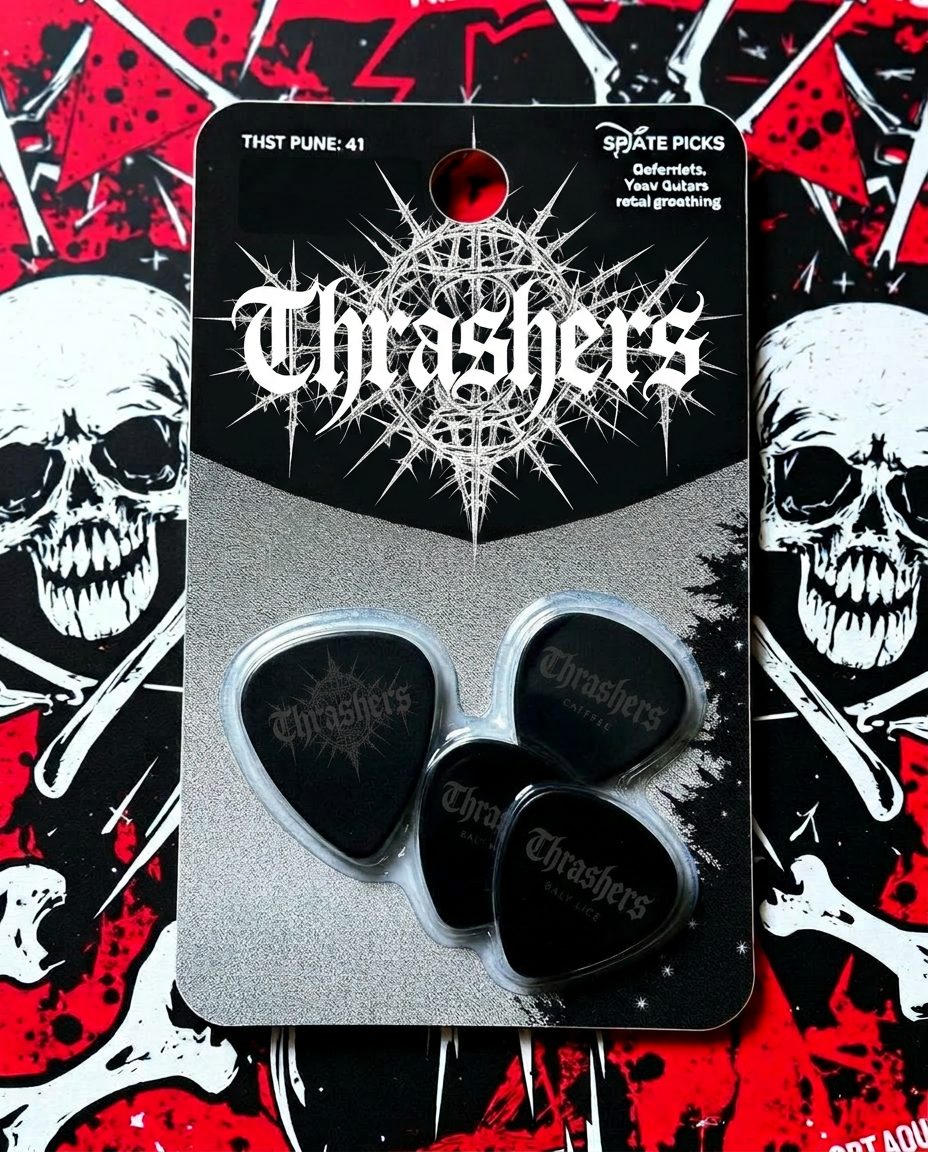 Thrashers guitar pick blister pack